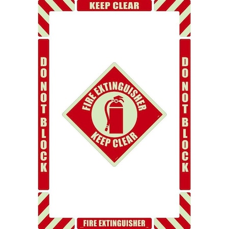 Nmc WALKON FLOOR MARKING KIT, GLOW, GWFKSM07 GWFKSM07